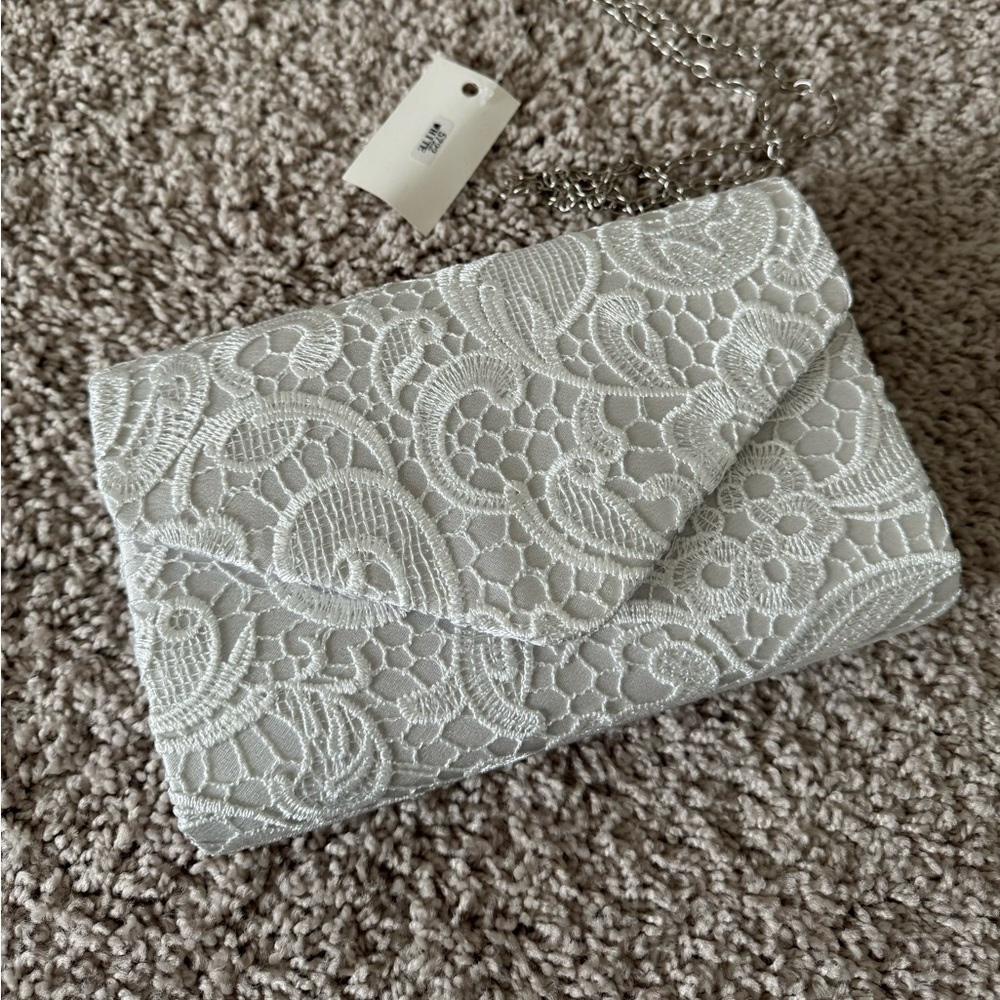 NWT lace clutch purse